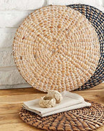 White Rattan Large Table Placemats