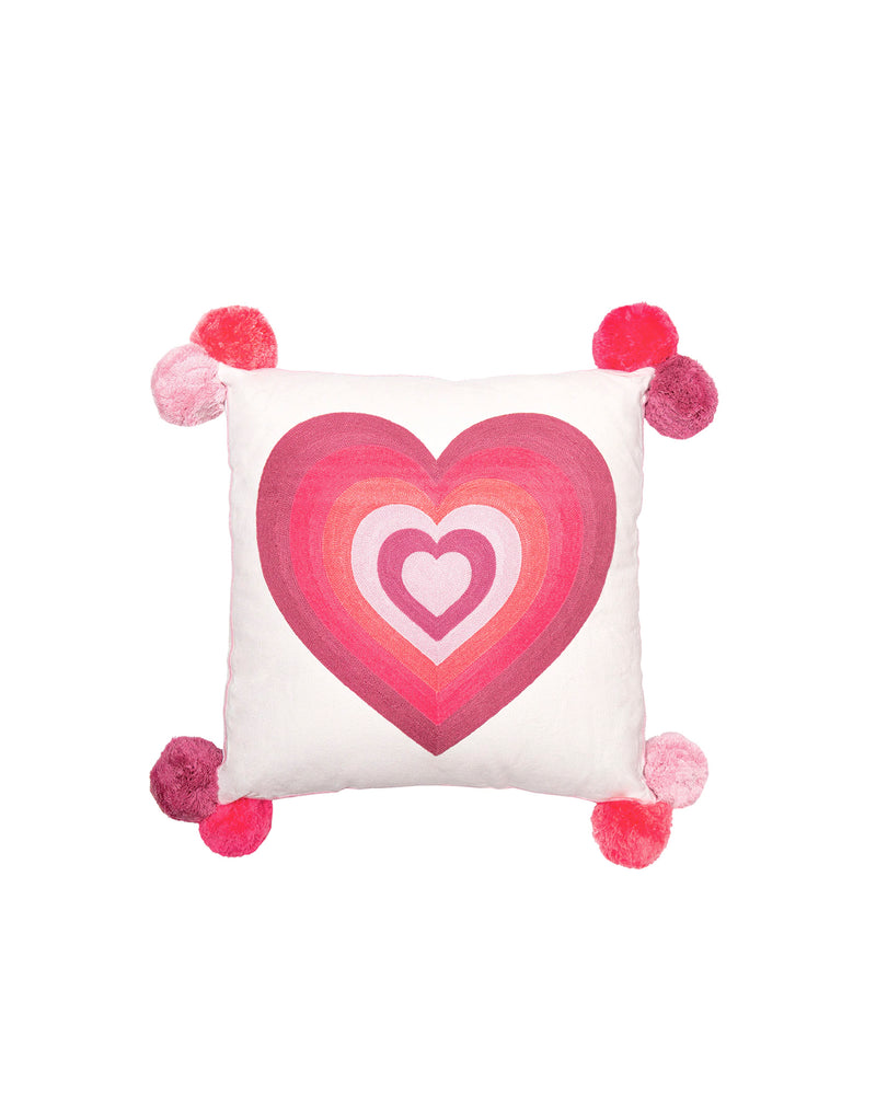 Stripey Heart Cushion