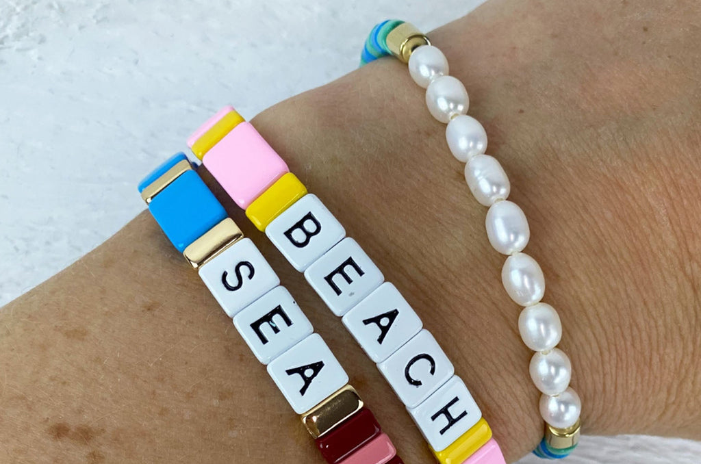 Tile & Word Bracelets
