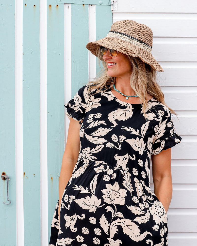 Jemma Black Floral Dress