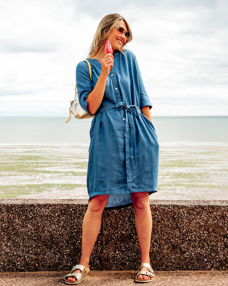 Sophia Denim Shirt Dress