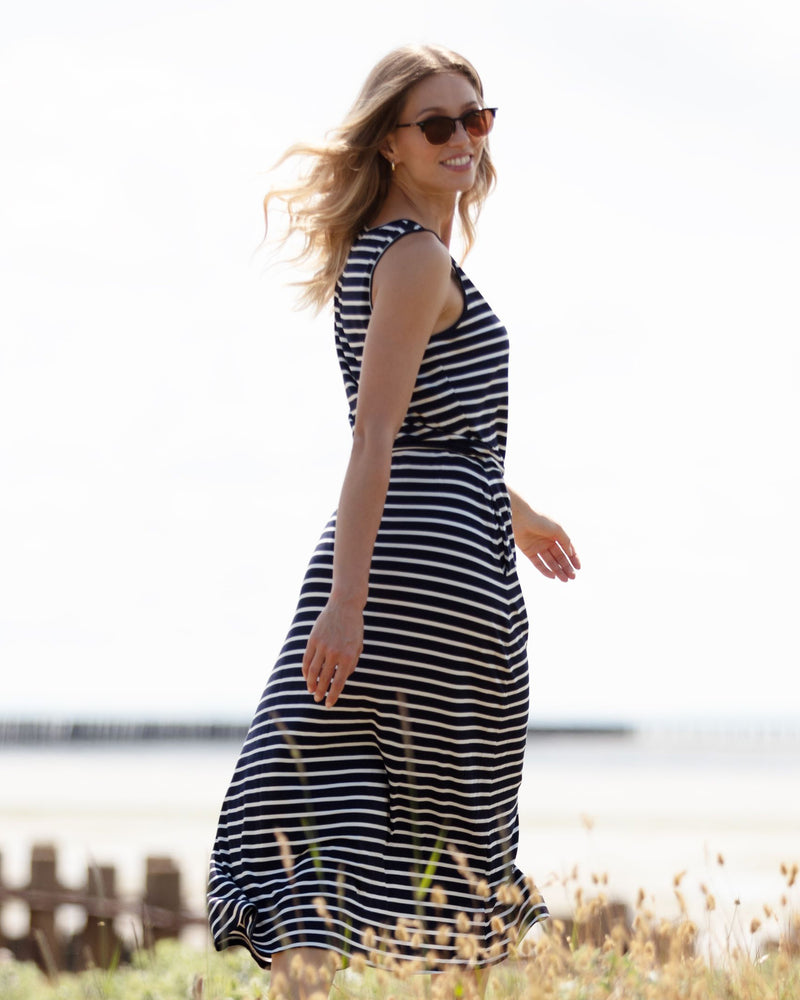 navy stripe jersey dress Whistles Breton Stripe Jersey Dress Blue/Multi Size 0