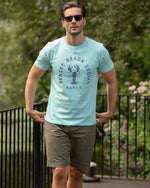 Sunset Beach Social Tee Aqua