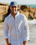 Aloft White Seahorse Beach Shirt