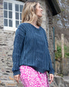 Aloft Cable Knit Indigo