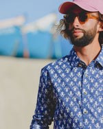 Aloft True Blue Octopus Beach Shirt