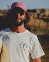 Sunset Beach Social Tee White