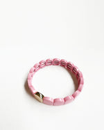 Pink Hexagon Tile Bracelet
