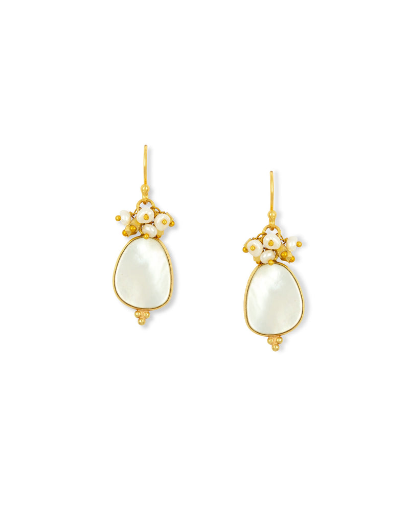 Willow Pearl Stone Earrings