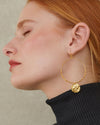 Dominique Large Hoop & Coin Earrings