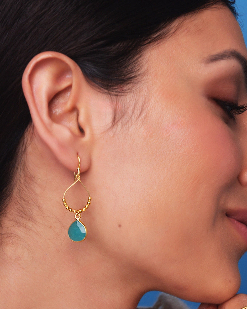 Bay Reef Aqua Earrings