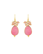 Willow Pink Jade Earrings