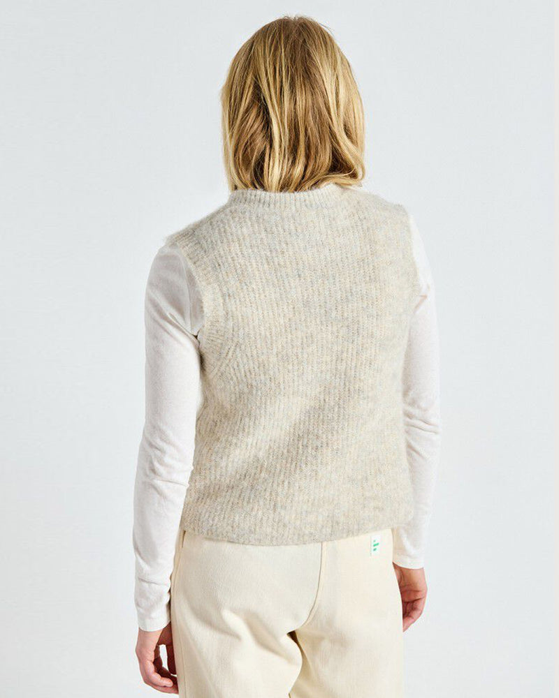 American Vintage East Knitted Vest - Powder Snow