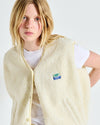 American Vintage Hoktown Fleece Gilet Cream