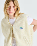 American Vintage Hoktown Fleece Gilet Cream