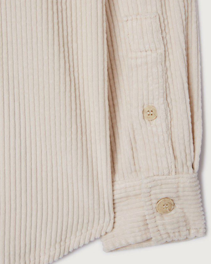 American Vintage Padow Ecru Cord Shirt