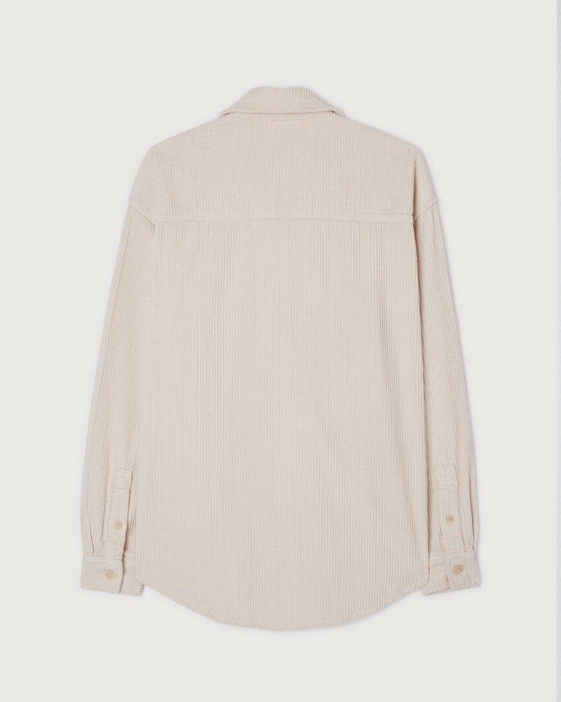 American Vintage Padow Ecru Cord Shirt