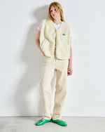American Vintage Hoktown Fleece Gilet Cream
