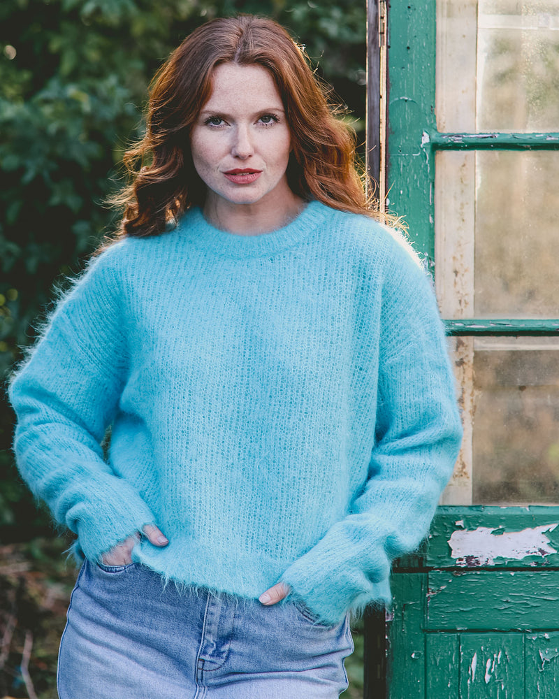 American Vintage BYMI turquoise knit