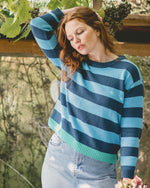 Aloft Ley Blue Stripe Knit