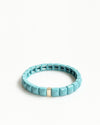 Turquoise diamond cut Tile Bracelet