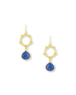 Allegra Blue Jade earrings