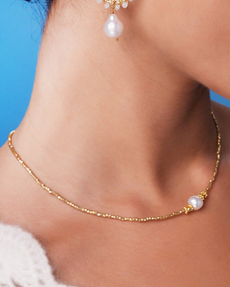 Bluebell Pearl Choker necklace