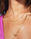Ira long gold necklace
