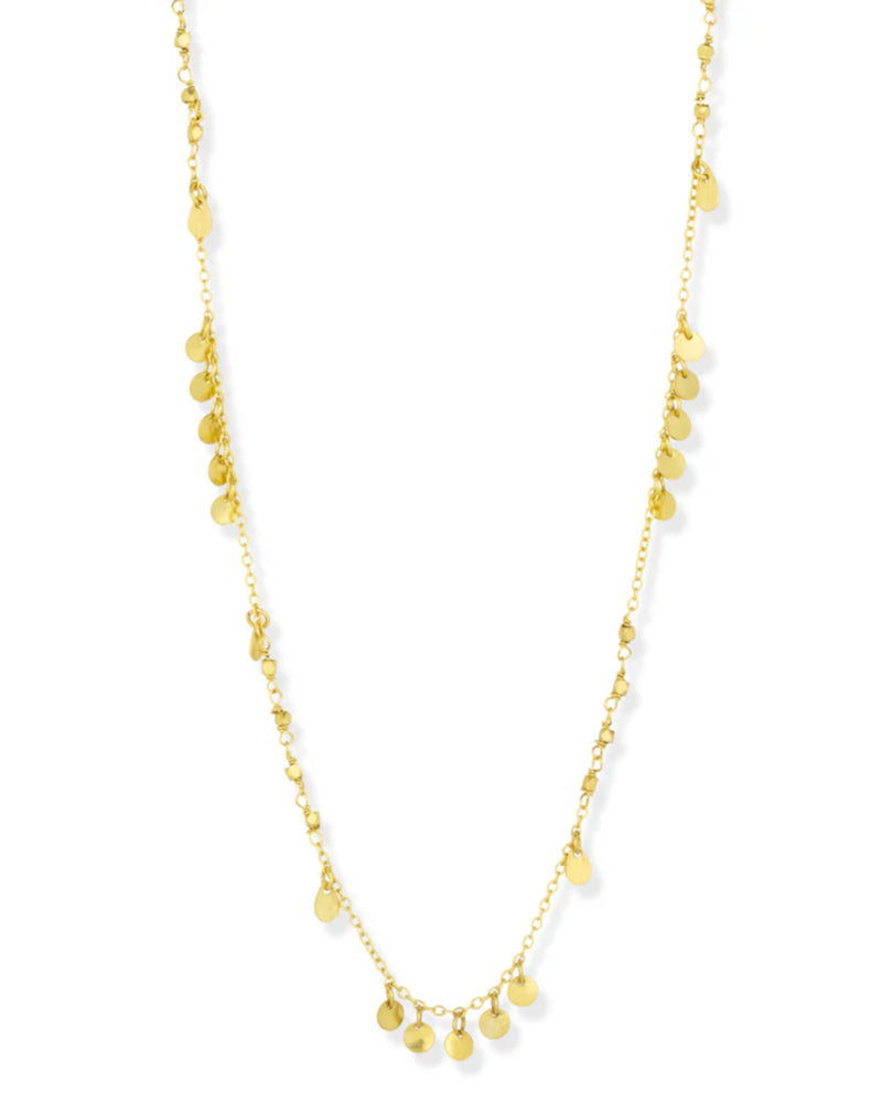 Ira long gold necklace