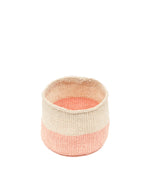 JIONO dusty pink colour block Basket