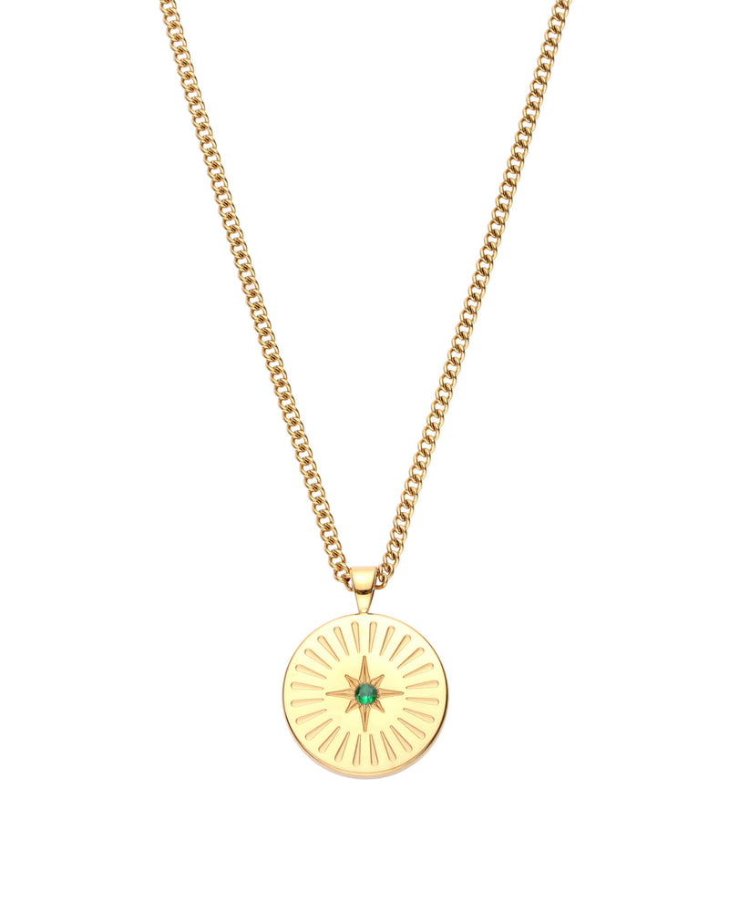 Bijoux De Mimi Izzy Star Pendant Necklace green