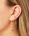 Bijoux de Mimi Cosmia Green Huggie Earrings