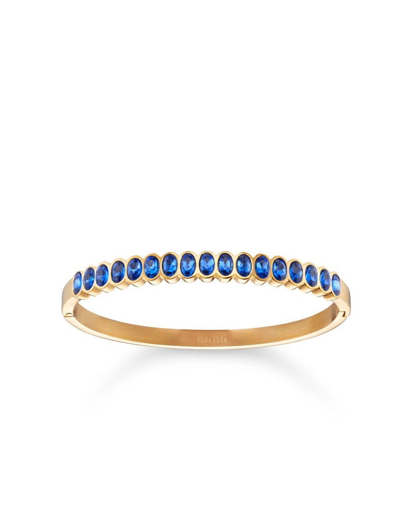 Bijoux de Mimi Martha Blue Gold Bangle
