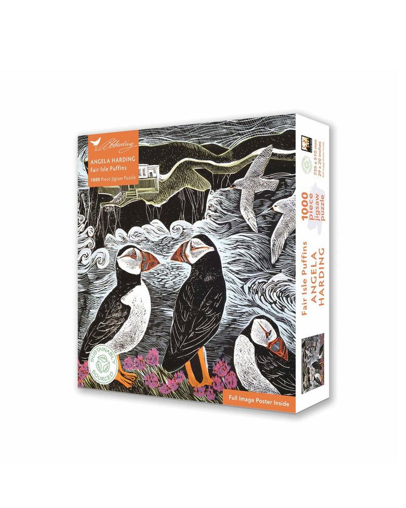 Fair Isle Puffins Angela Harding 1000 piece Jigsaw