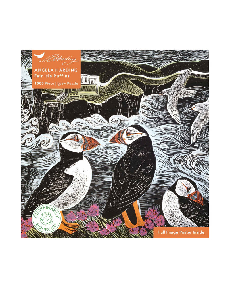 Fair Isle Puffins Angela Harding 1000 piece Jigsaw