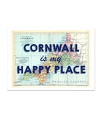 Cornwall is my Happy Place Poster
