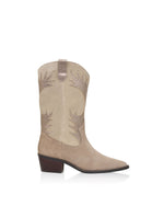 Messina Taupe & Stone Cowboy Boots