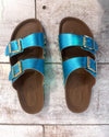 Turquoise Malibu Leather Sandals