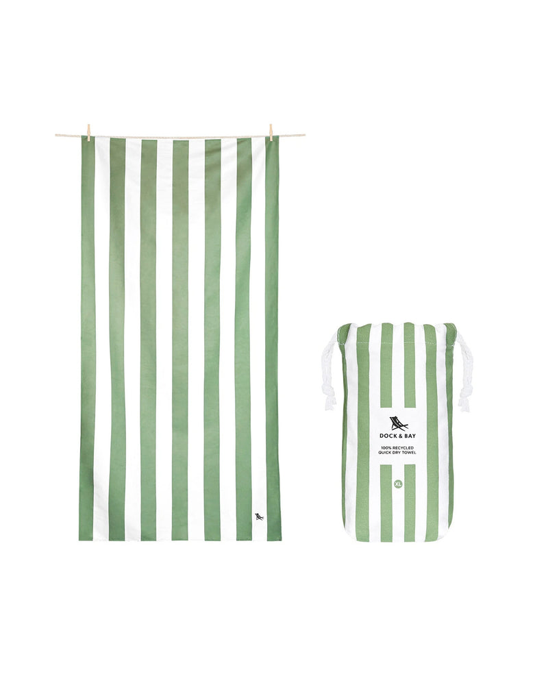 Dock and Bay Beach Towel Olive