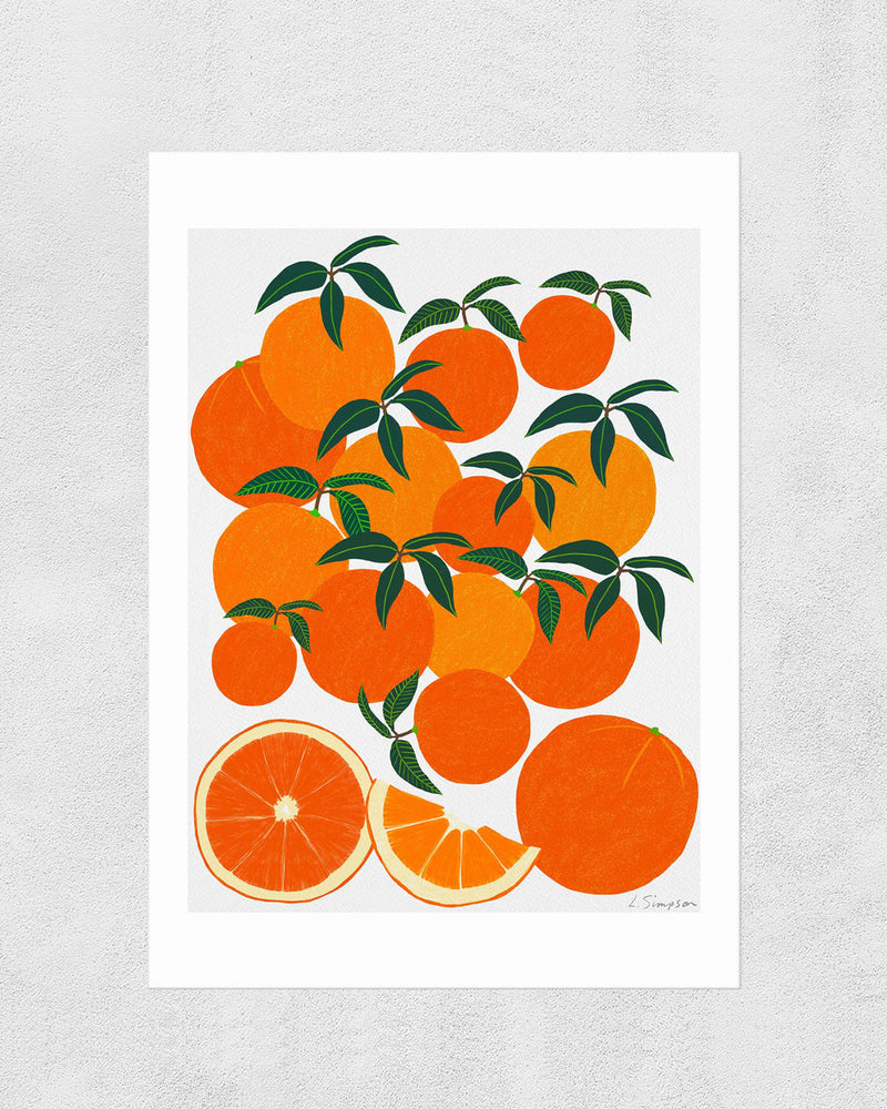 Orange Harvest Wall Print