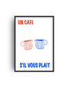 Un Cafe French Coffee Art Print