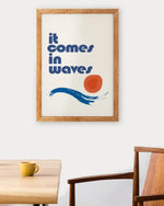 It Comes in Waves A3 Art Print