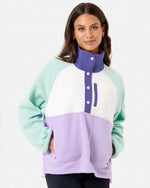 Gym + Coffee Snap Polar Fleece Lilac & Mint