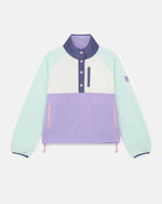 Gym + Coffee Snap Polar Fleece Lilac & Mint