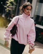 Gym + Coffee Sierra Sweatshirt Baby Pink
