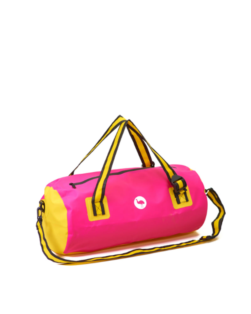 Pink & Yellow Dry Duffel Bag