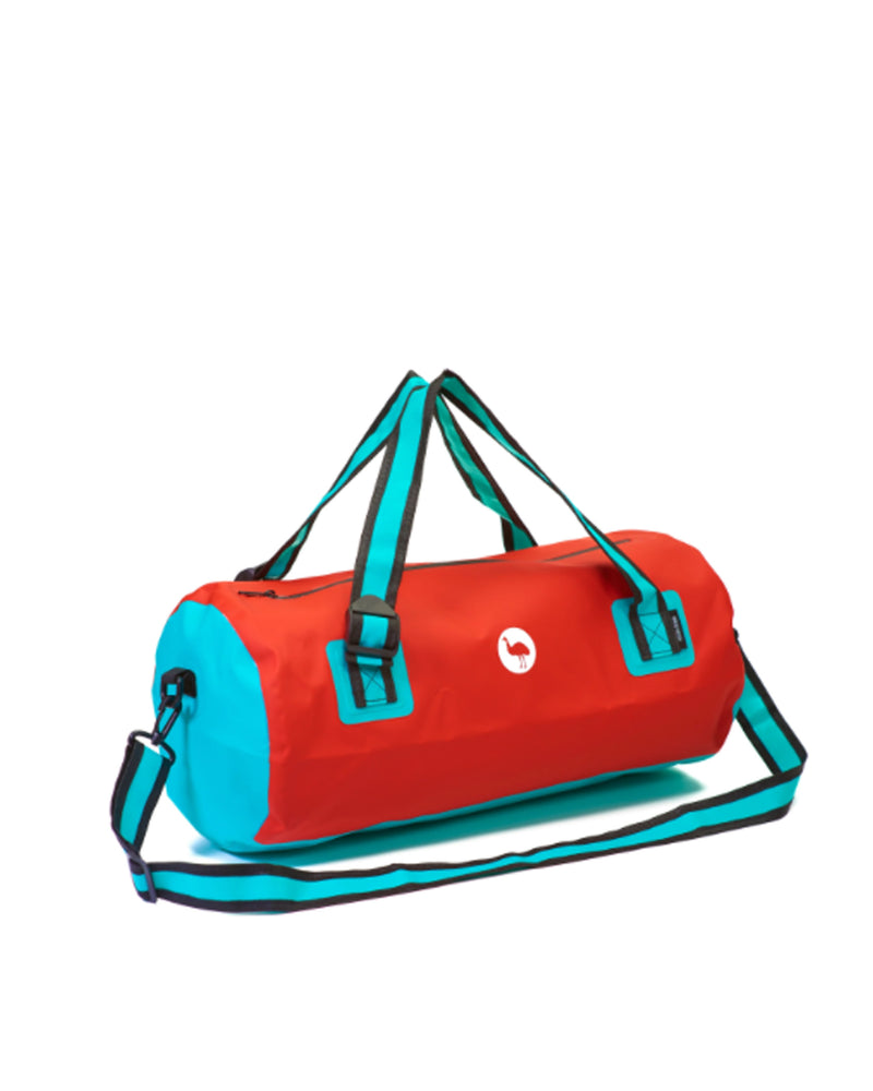 Red & Turquoise Dry Duffel Bag