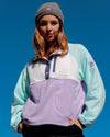 Gym + Coffee Snap Polar Fleece Lilac & Mint