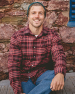 Hartford Des Red Flannel Shirt