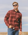 Hartford Des Red Flannel Shirt